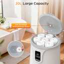 ZAFRO Luxury Towel Warmer Bucket - Smart Timed Hot Towel Warmers for Bathroom with LED Display, 24-Hour Delay, Auto Shut Off & Child Lock, Warms 3 Oversized Towels & Robes for Spa