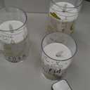 Huquary 3 Pcs Eid Mubarak Pillar Flameless Candles with Remote Ramadan Decorations Ramadan LED Flickering Candles Battery Operated Plastic Pillar Candlesticks for Eid Fit Gifts Home Decor, 3", 5", 6"