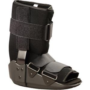 OTC Short Leg Cast Low Top Walker Boot, Black, Large/Short