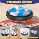 2Pcs LED Hover Soccer Ball Indoor Toys for 3-12 Year Old Boys Girls Christmas Birthday Gifts for 3 4 5 6 7 8 9 10 Years Old Kids Air Floating Soccer Toy Toddler Games Foam Bumper