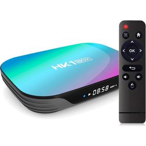 Sofobod HK1 Smart TV Box Android 9.0, 4GB RAM 128GB ROM, S905X3 Quad Core 64bit CortexA55, GPU G31 MP2, 2.4G/5G Dual WiFi BT4.0 H.265 Decoding LAN 1000 RJ45, HD 8K : HK1Box4E