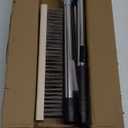 Stainless Steel Wire Scrub Brush with Long Handle for Deck, Concrete, Patio Floor Cleaning, 59'' Heavy Duty Stiff Metal Bristle Scrubber Broom for Outdoor Moss Removal