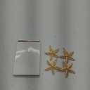Hicarer 4 Pieces Starfish Hair Clip Metal Sea Star Beach Hair Pins for Women Accessories Halloween Mermaid Cosplay