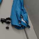 AMMSUN 6.5ft Twice Folded Portable beach umbrella with Sand Anchor Windproof Tilt Pole Air vent UPF 50+ Protection Fits in a large Suitcase Compact For Travel Patio Garden Pool Backyard Sky Blue