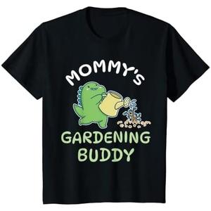 Kids Mommy's Gardening Buddy Son Daughter Gardener Mother Garden T-Shirt, Size: 4Y