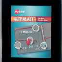AVERY 1.5" ULTRALAST 3 Ring Binder, One Touch Slant Ring, Holds 8.5" x 11" Paper, 1 Black Binder