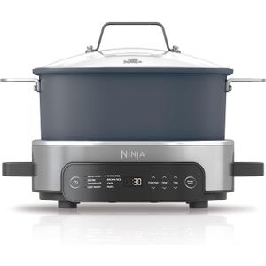 Ninja MC1101 Foodi Everyday Possible Cooker Pro, 8-in-1 Versatility, 6.5 QT, One-Pot Cooking, Replaces 10 Cooking Tools, Faster Cooking, Family-Sized Capacity, Adjustable Temp Control, Midnight Blue