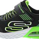 Skechers Microspec Max II 403930L Boys' Toddler-Youth Sneaker (4 Big Kid, Black/Lime)