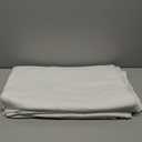 Bedsure 100% Cotton Percale Sheets Kinh Size, Breathable & Crirsp Soft, Bed Blanket , 1 Pieces, White (78" x 90" inch)