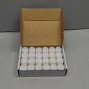 Homemory 48-Pack Novelty Flickering Flameless Tea Lights Candles, 200+Hours Battery-Operated LED Fake Candles for Wedding Table Centerpieces,Proposal,Anniversary, White Base, 1.5''  H1.3''