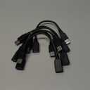 SaiTech IT 6 Pack 15cm Short USB 3.0 Male A to Female A Extension Cable 5GBps for Laptop/PC/Mac/Printers- Black