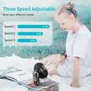 SMARTDEVIL Camping Fan with LED Lights Rechargeable Battery Powered 180 Tilt Folding 3-Speed Adjustable Hanging Hook Portable Cooling Fan for Camping Tent RV Picnic Home Office Outdoor Black