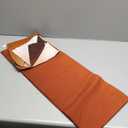 XFLINGBAO Burnt Orange Curtains 63 Inch Length for Living Room 2 Panel Set Burnt Orange and Terracotta Window Curtain Rust Orange Ombre Gradient Light Filtering Curtains Modern Abstract Drapes