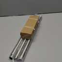 Modern Brushed Nickel Curtain Rods for Windows 16 to 60 Inches Adjustable Length Heavy Duty 1" Diameter Window Curtain Rod with Solid Metal Finials for Outdoor Farmhouse Bedroom Kitchen Living Room