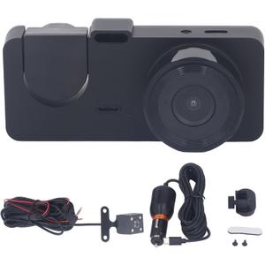 Car Dash Camera 1080P HD Night Vision IPS 3 Lens Recorder 24H Parking Mode for Safe Driving Monitoring