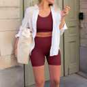 2 x Laite Hebe Biker Shorts Women High Waisted Tummy Control- 5"/8"/Capri, Ultra-Comfort for Workouts, Yoga & Daily Wear