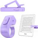 [Case-Friendly] Remote Control Page Turner Ring for Kindle Paperwhite Oasis Scribe Kobo eReaders, Camera Camcorder Remote Controls, Page Turner Clicker for ipad iPhone Tablets with Storage Bag (Purple)