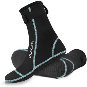 XUKER Neoprene Water Socks 3mm, Sand Proof Beach Volleyball Socks Diving Socks for Outdoor Water Sports (Blue, M)