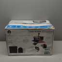 Architectural Mailboxes Oasis Eclipse Secure, Locking USPS Approved Heavy Duty, Anti-Fish Steel Metal Post Mounted Mail Box for Outside, Pewter, Large Curbside Mailbox with Magnetic Latch