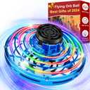 Flying Fidget Spinner,2025 Upgraded Flying Spinner Mini Hand Drone with 360  Rotating and LED Lights Outdoor Indoor Toy,Mini UFO Toy Drone for Boys Girls Adults (Blue)