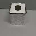 Pampa Bay Vanity Accessories with Silver Beads Square Tissue Box