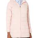 Amazon Essentials Women's Lightweight Water-Resistant Packable Hooded Puffer Coat, Rose, XX-Large