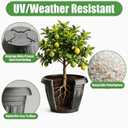 2x5 Pack 18 Inch Large Plant Pots, Plastic Planters for Outdoor Plants