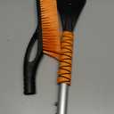 EcoNour 27" Aluminum Ice Scrapers for Car Windshield | Car Snow Scraper Window and Snow Brush with Ergonomic Foam Grip Winter Accessories (Orange)