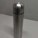 Stainless Steel Thermal Bottle for Hot and Cold Drinks Travel Coffee Mug with Cup Water Flask Vacuum Insulated Tumbler 17 oz/500ml (Silver）