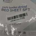 Hotel Sheets Direct 4 Piece Bed Sheet Set Queen Size, 100% Viscose Derived from Bamboo Sheets Set with 2 Pillowcases, Cooling & Breathable Luxury Bedding, Moisture-Wicking & Silky Soft Texture, White