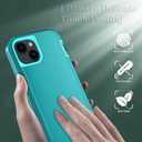 Phone Case for iPhone 14 Plus Case with HD Screen Protector, Heavy Duty Shockproof & DustProof & Dropproof 3-Layer Cover Phone Case for iPhone 14 Plus (6.7'')(LakeSkyBlue)