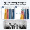 Closet Organizers and Storage Clips 20 Pack, Legging Organizer for Closet Yoga Pants Hangers Hanging Chip Clips, Space Saving Hanger Organization and Storage for Home Organization of Hat, Bag- Ivory