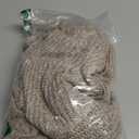 WDIRARA Women's Drawstring V Neck Sweater Long Sleeve Pullover Knit Crop Top (Khaki)