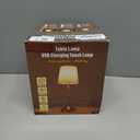 Rechargeable Battery Powered Table Lamp, Wireless LED Lamps, Cordless Touch Lamps, Stepless Dimmable Bedside Lamps, Night Lamp for Bedroom, Dinning Room, Kitchen Decor, Office (Bronze)