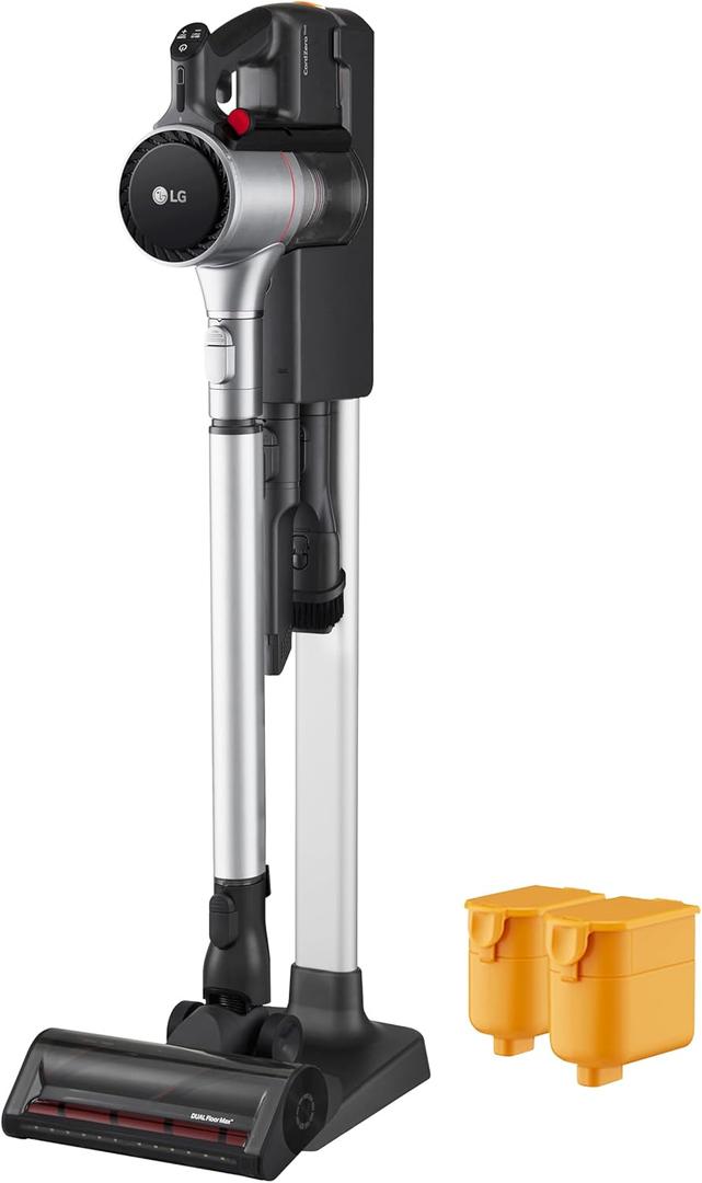 LG CordZero A925  Cordless Stick Vacuum Cleaner, 120 Minute Runtime w/Extra Rechargeable Battery, Dual Floor Max 2024 Update, Lightweight, Cleans Carpet, Hardwood, Pet Hair, Portable Charging Stand