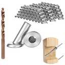 BLIKA 40 Pack 25 30 35 Degree 1/8" Angle Beveled Protector Sleeves, Angled Post Protector for 1/8" Cable Railing, T316 Stainless Steel, 30 Degree Angle Beveled Protector Sleeves