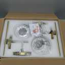 Aged Brass Wall Sconces Set of 2, Modern Milk Glass Wall Mounted Lights, Gold Globe Wall Lights, Wall Lamps for Bedroom Living Room Hallway Decor