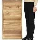 Gurfuy 40"x20" Extra Large Long Rectangle Ottoman Table Tray - Rustic Wooden Nature Serving Tray for Farmhouse Decorative Oversized Coffee Table Trays Living Room Kitchen Counter Breakfast