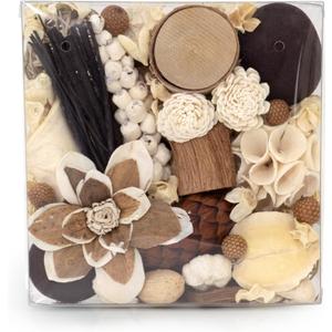 ANDALUCA Maison Box Fragrance Potpourri Decorative Vase & Bowl Filler Home Dcor (Coconut Sandalwood)