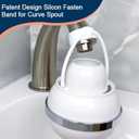 Bath Bathtub Shower Water Filter for Tub Faucet - Hard Water Softener - Remove Contaminants,Chlorine and Fluoride - Improves Skin, Hair and Nails Condition, White, BTBF-051