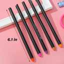 24 Colors Fineliner Color Pens - 0.4mm Fine Point Colored Pens for Journaling, Doodling, Drawing, Note Taking, Adult Coloring, Planner Supplies Black Barrel