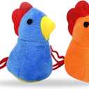 3 x Catnip Cat Toy, 6 Pack Chicken Bird Interactive Chew Kicker Toys, cat Toys for Indoor Cats, Boredom Relief Kitten Exercise, Soft Durable for All Breed