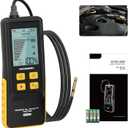 Engine Oil Tester & Motorcycle Oil Change Kit- Gasoline/Diesel Diagnostic Tool, 31.5in Probe, Temp Test, 2.8in Display (4 Batteries)