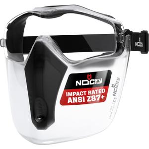 NoCry Safety Face Shield Mask for Work with Premium Anti Fog and Anti Scratch Technology Durable ANSI Z87.1 Certified Grinding Face Shield with Extreme Impact Resistance