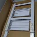 Step Ladder 2-Step White Finish Aluminum Folding Step Ladders,Anti-Slip Max 330 lbs