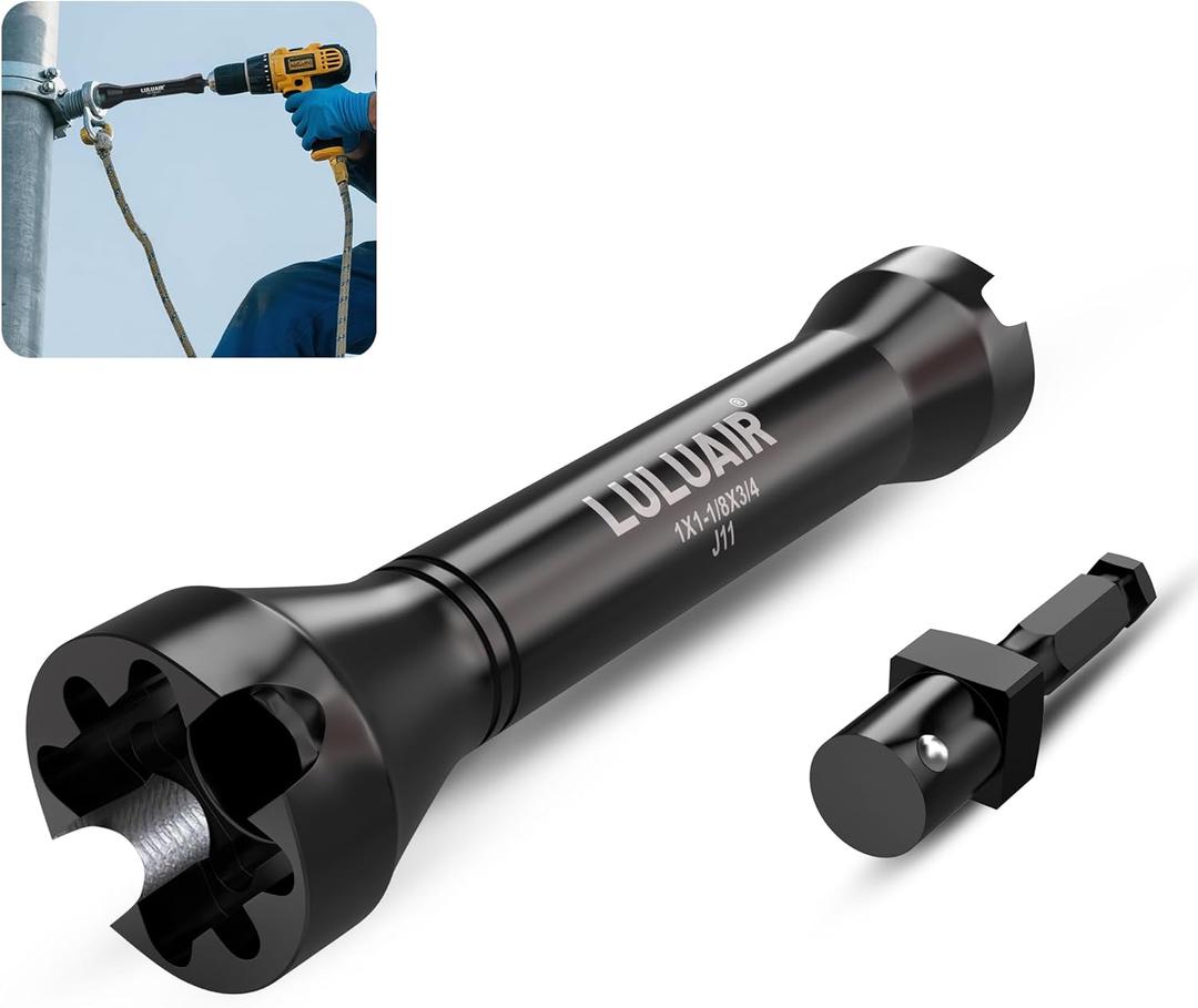 NRHD Lineman Socket, 5-in-1 Impact Socket Set, 3 Size Square Drive Socket: 3/4", 1", and 1-1/8" Sockets and Small and Large Alignment Slots