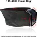 115-4664 Grass Bag - NO Metal Frame - by Braveboy, Compatible with Toro Lawn Mower XT675 59307 22" Lawn Mower 2009, Fits Model 20330 20331 20370 20371 20377 20378 & More