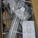 Ulif H2 Heavy Duty Clothes Rack, Freestanding 4 Tiers Garment Rack for Hanging Clothes with Shelves and Hangers, Closet Organizers and Storage Metal Closet Wardrobe System, Max Load 500 LBS, Stainless Steel