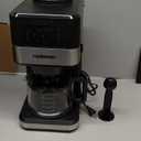 Ranbomer Coffee Maker with Grinder Built In, 10-Cup Grind and Brew Coffee Machine, Programmable with Brew Strength, Permanent Filter, Glass Carafe, 50oz Water Reservoir, Ideal for Home/Office, Black