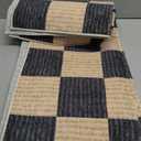 Machine Washable 5x7 Area Rugs for Living Room Checkered, Non Slip Soft Low Pile Farmhouse Geometric Modern Neutral Playroom Boys Rugs for Bedroom, Large Carpet Rugs for Dining Room (Black,5'x7')